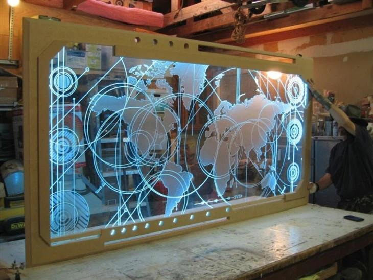 Precision Engraver For Large Size Glass